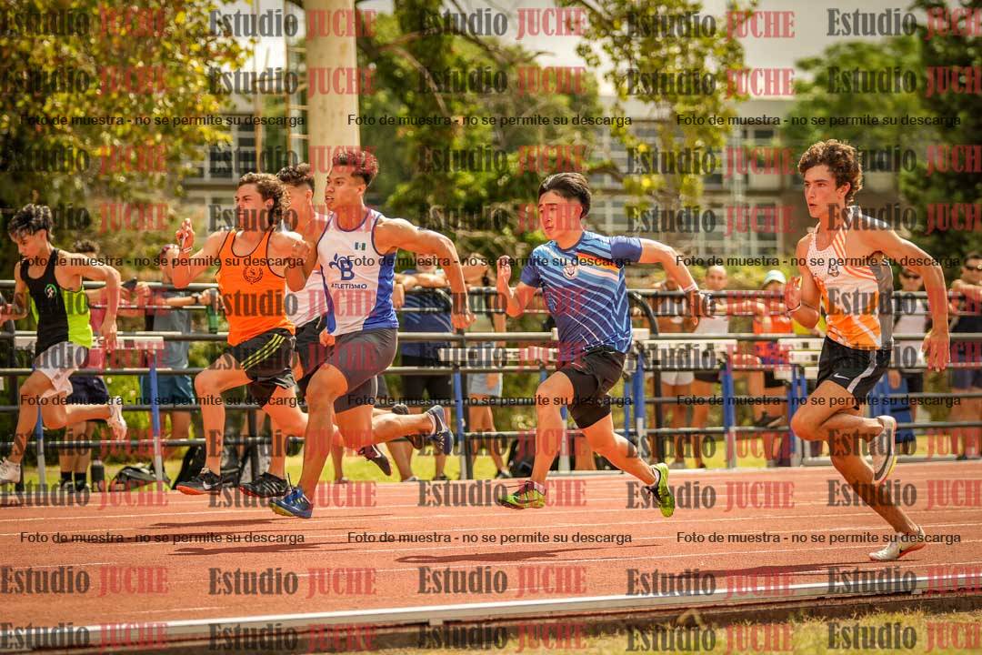 Fotos de los 100 m llanos de varones