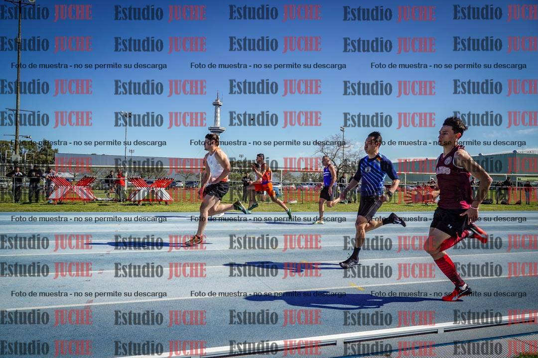 Fotos de los 100 m llanos de varones