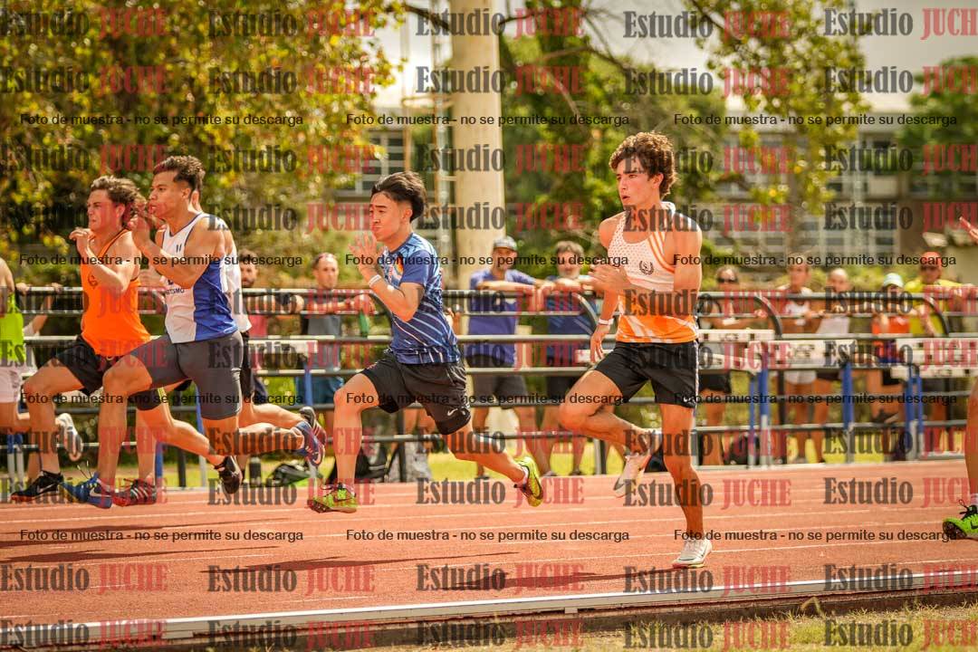 Fotos de los 100 m llanos de varones