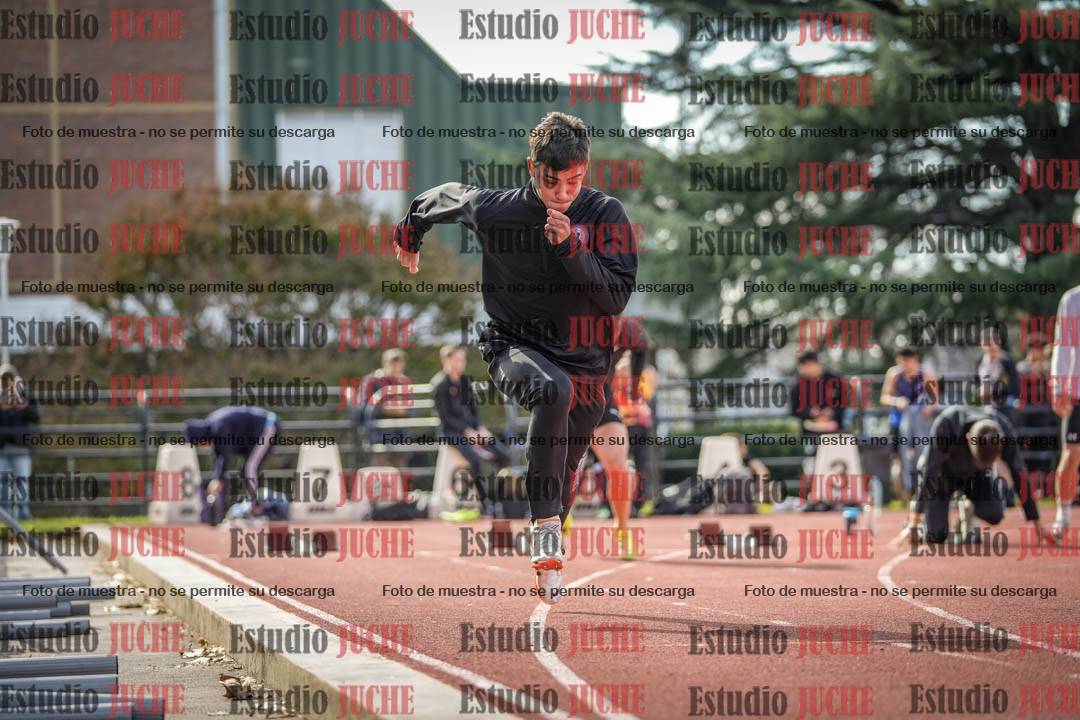 Fotos de los 100 m llanos de varones