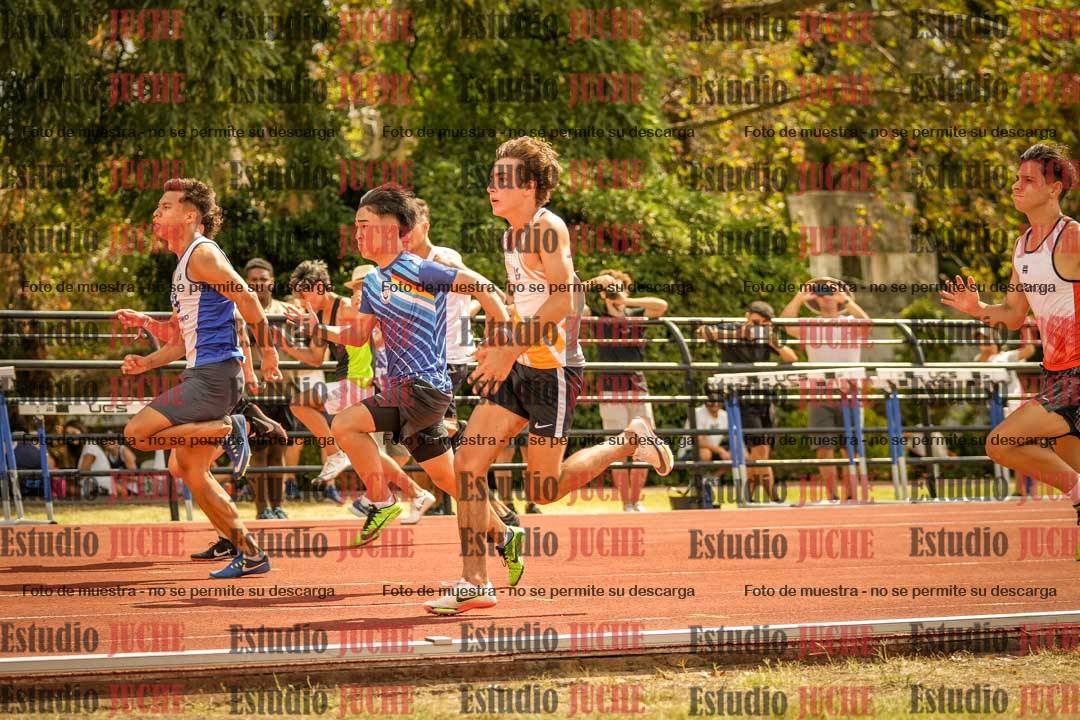 Fotos de los 100 m llanos de varones