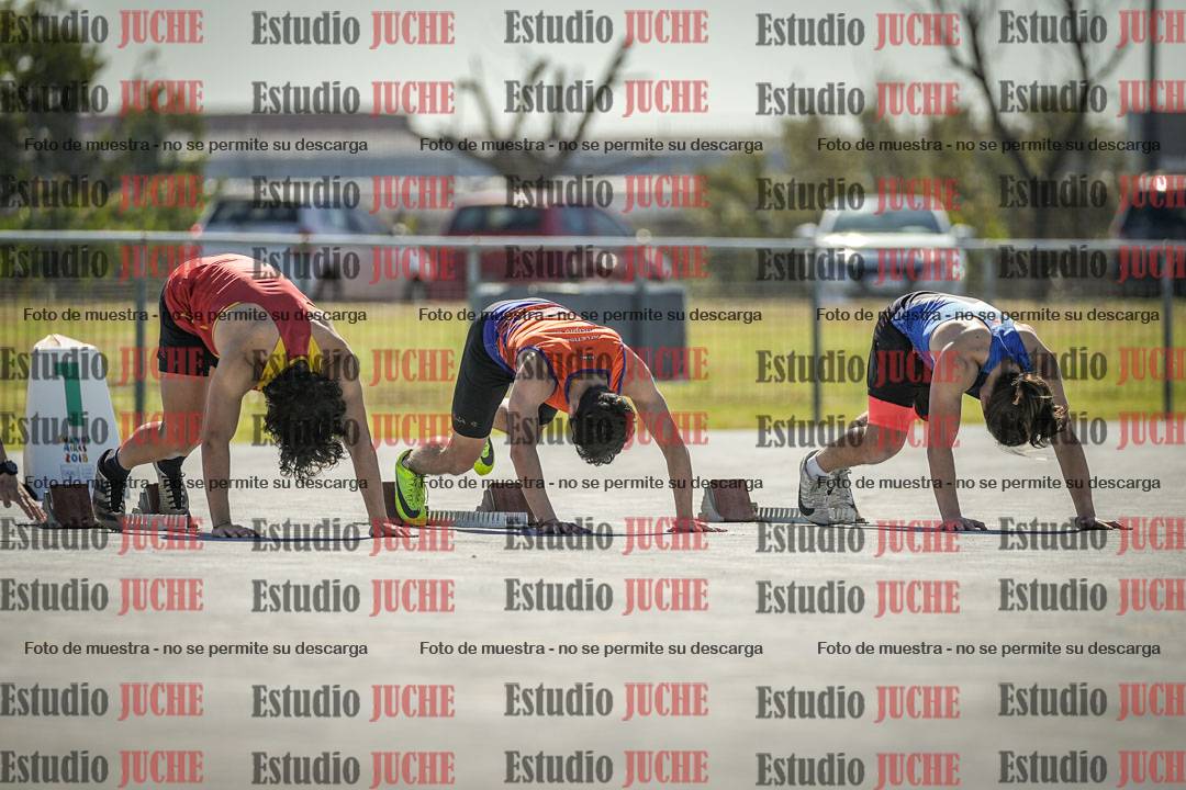 Fotos de los 100 m llanos de varones