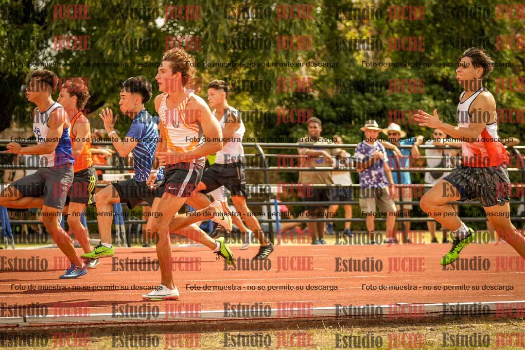 Fotos de los 100 m llanos de varones