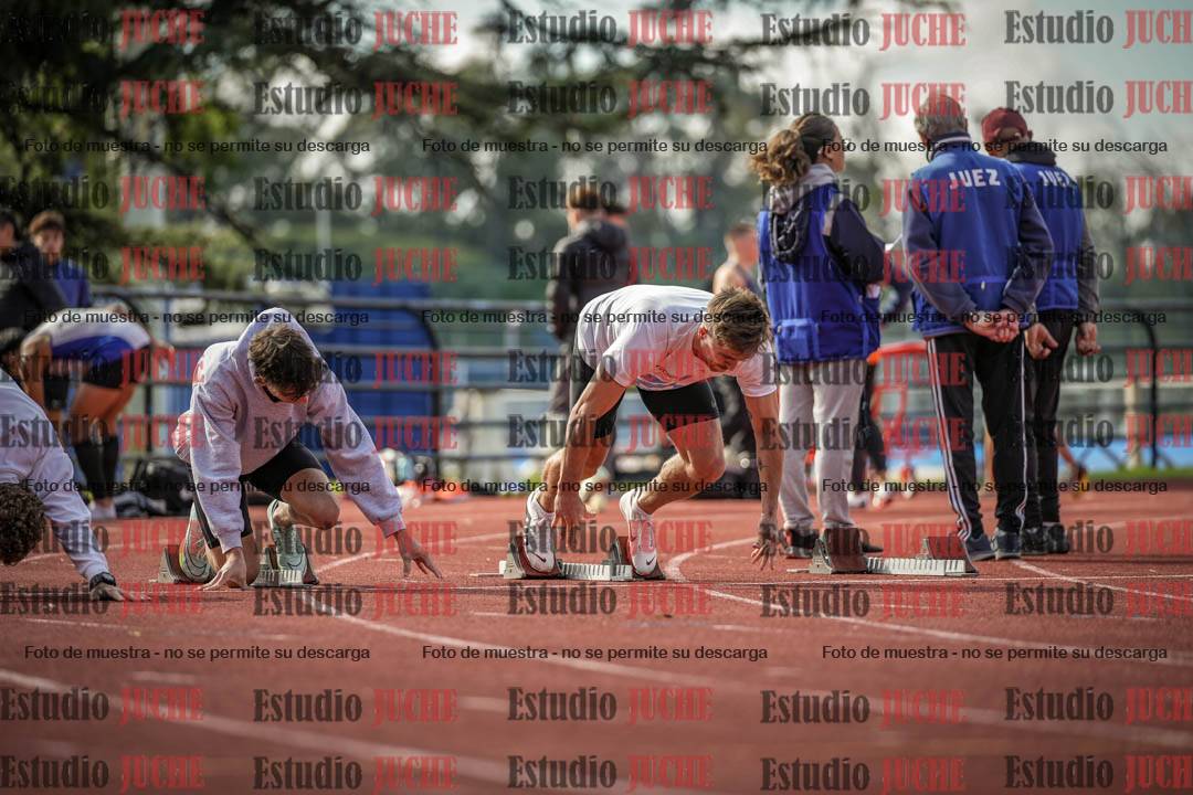 Fotos de los 100 m llanos de varones