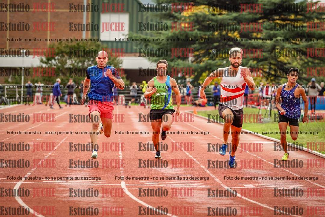 Fotos de los 100 m llanos de varones