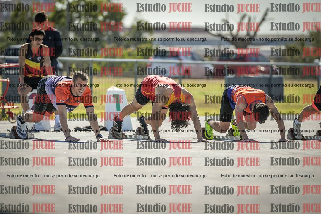 Fotos de los 100 m llanos de varones