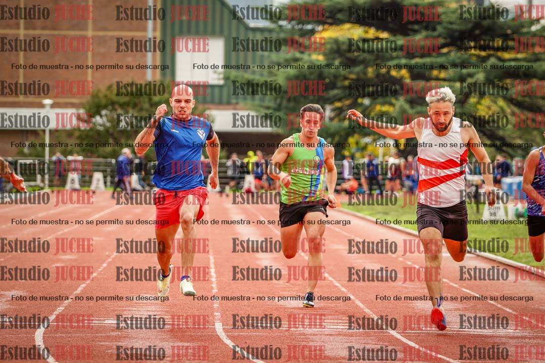 Fotos de los 100 m llanos de varones