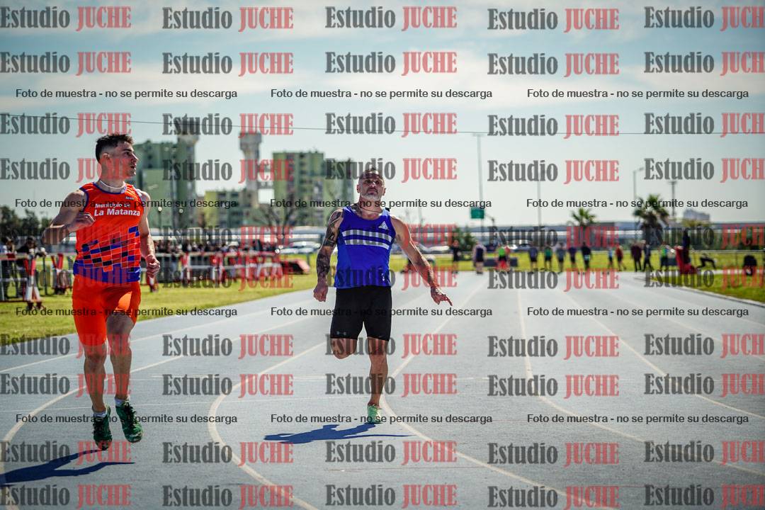 Fotos de los 100 m llanos de varones