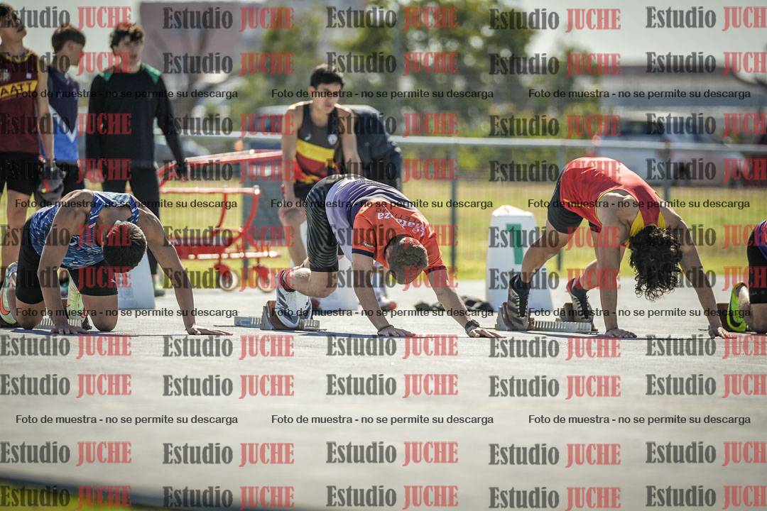 Fotos de los 100 m llanos de varones