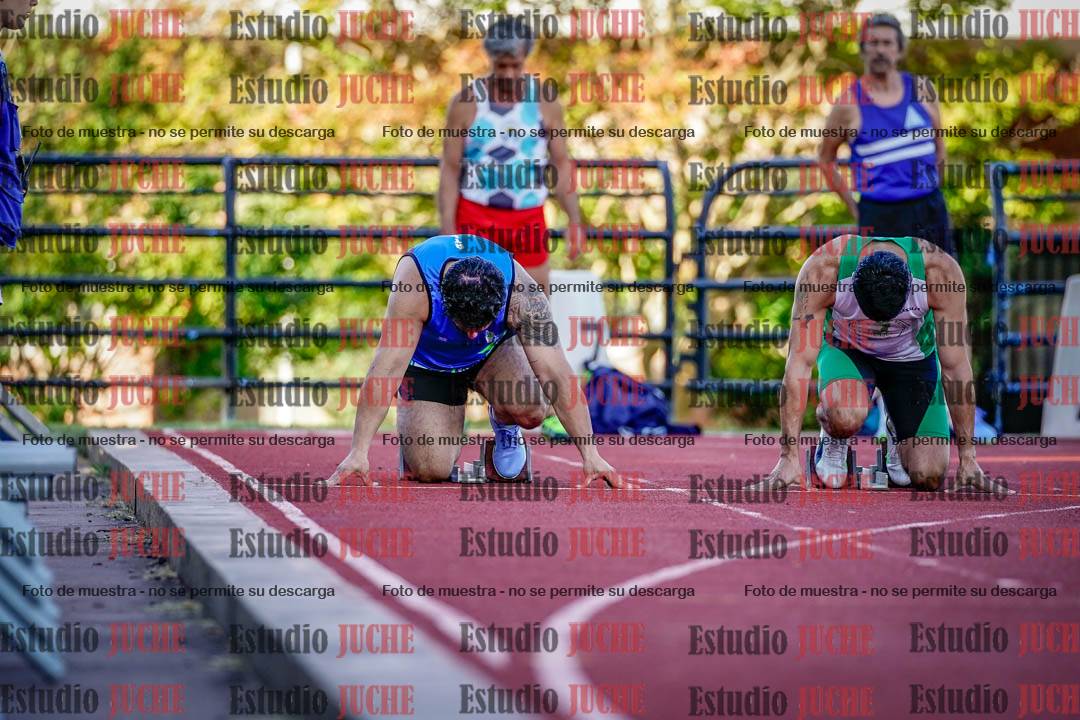 Fotos de los 100 m llanos de varones