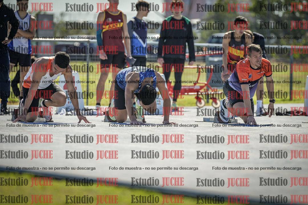Fotos de los 100 m llanos de varones