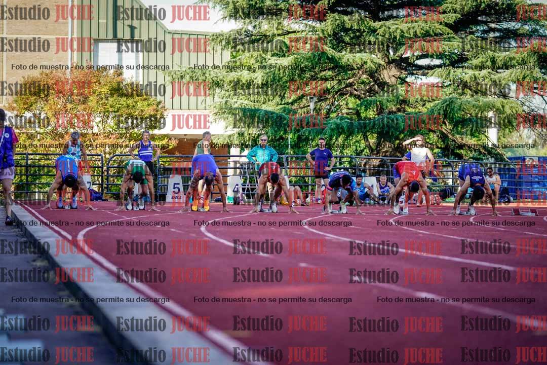 Fotos de los 100 m llanos de varones