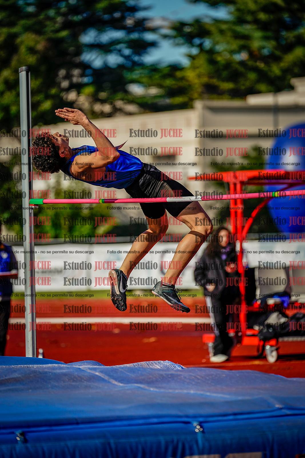 Fotos del salto en alto de varones