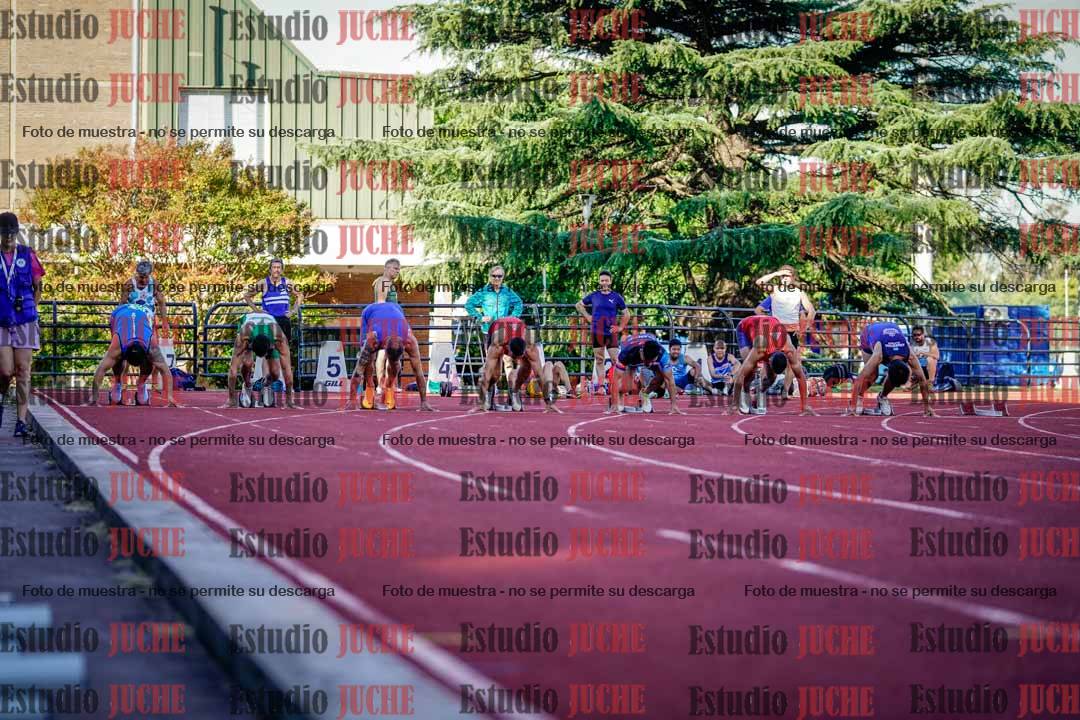 Fotos de los 100 m llanos de varones