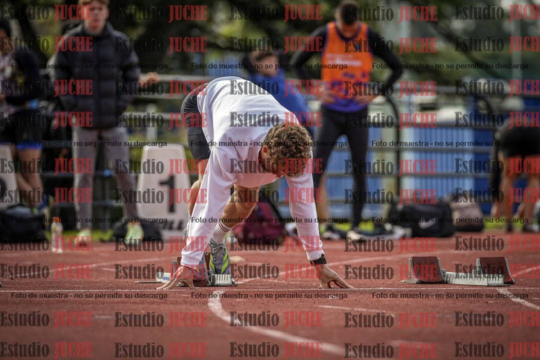 Fotos de los 100 m llanos de varones