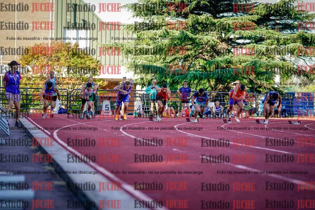 Fotos de los 100 m llanos de varones