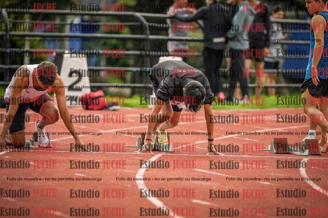 Fotos de los 100 m llanos de varones