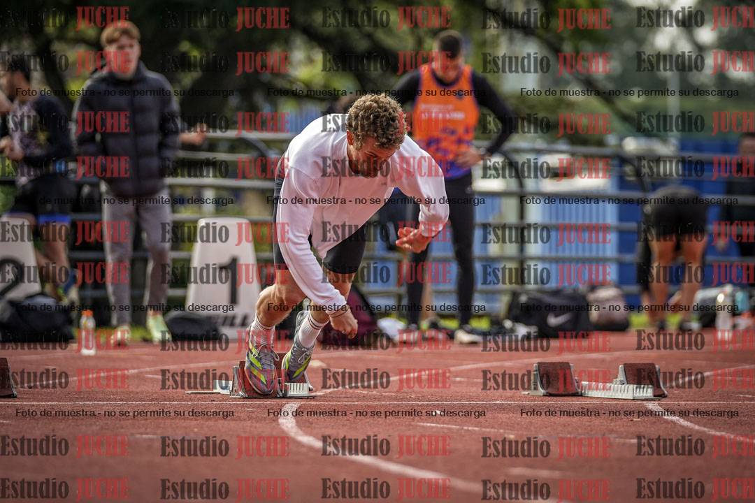 Fotos de los 100 m llanos de varones