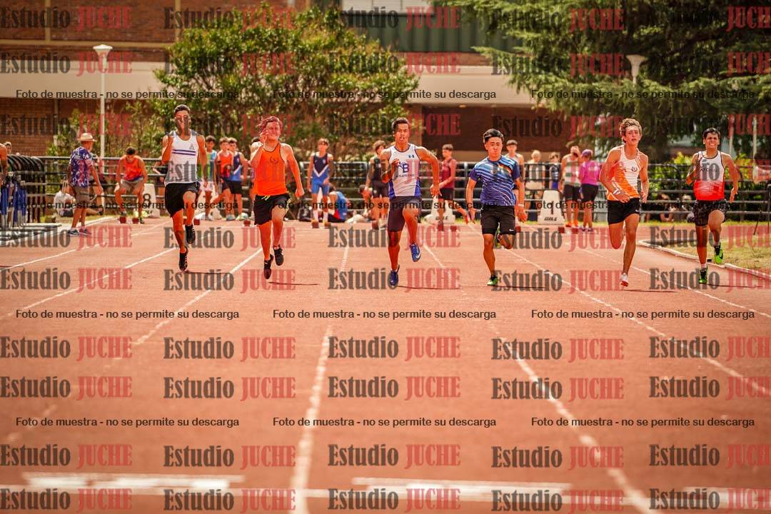 Fotos de los 100 m llanos de varones
