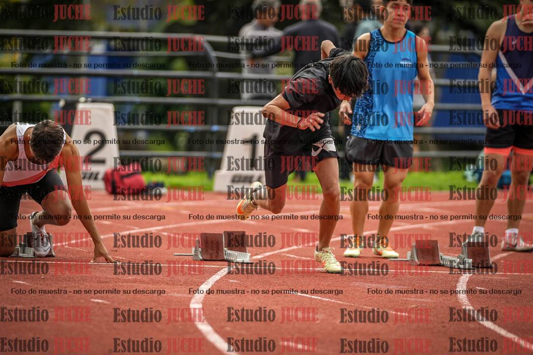 Fotos de los 100 m llanos de varones