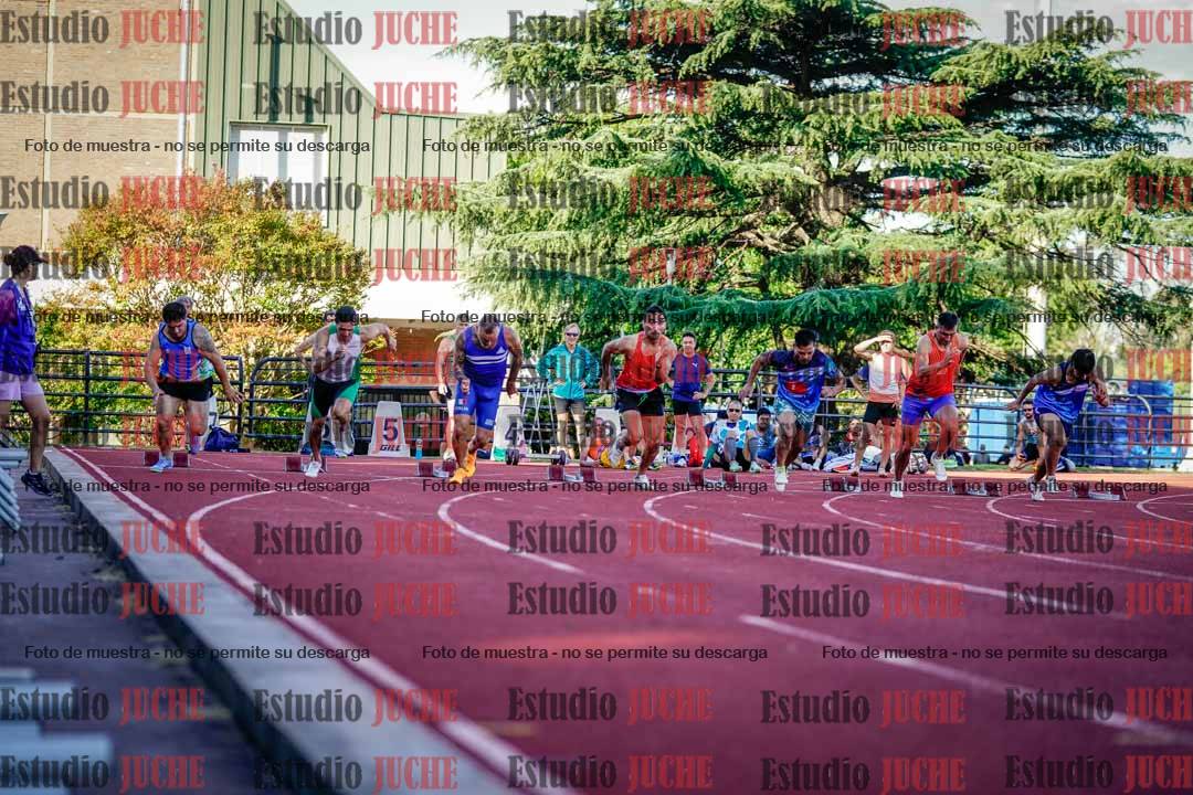 Fotos de los 100 m llanos de varones