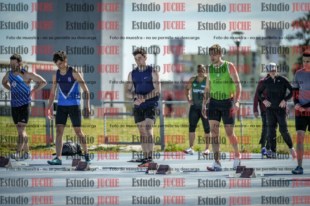 Fotos de los 100 m llanos de varones