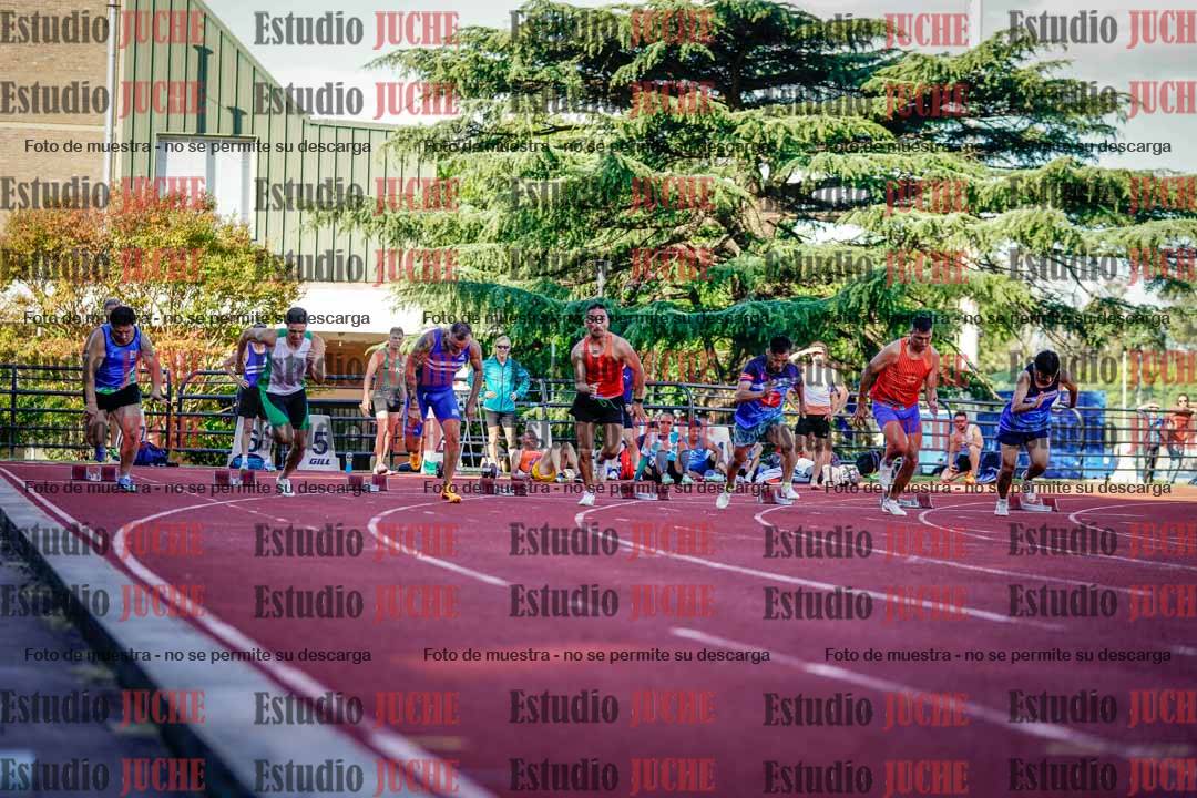 Fotos de los 100 m llanos de varones