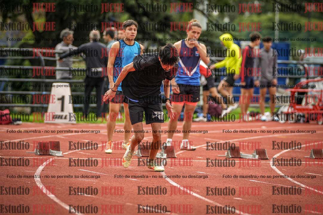 Fotos de los 100 m llanos de varones