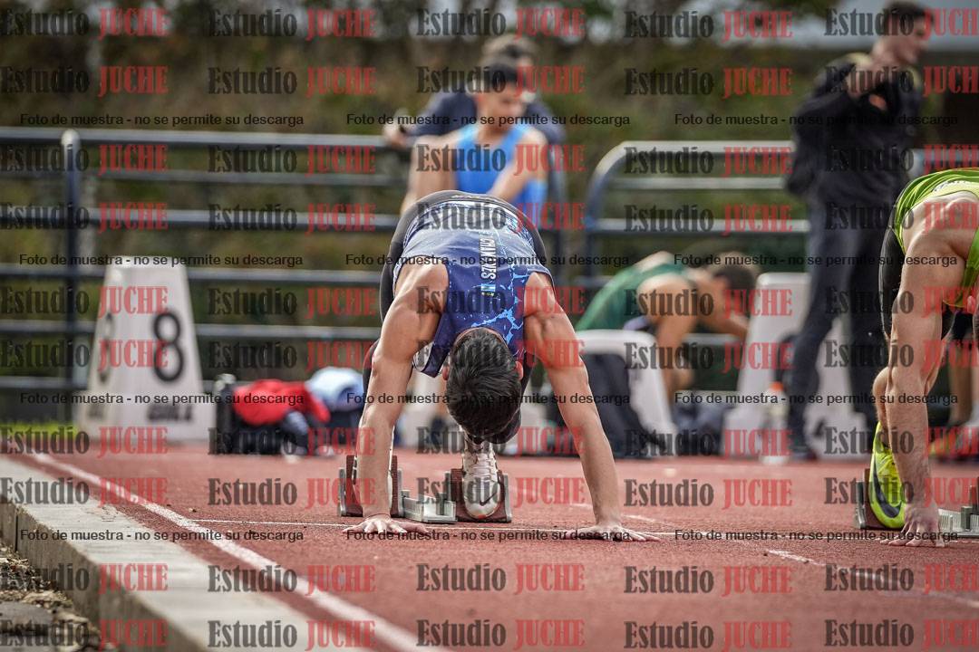 Fotos de los 100 m llanos de varones