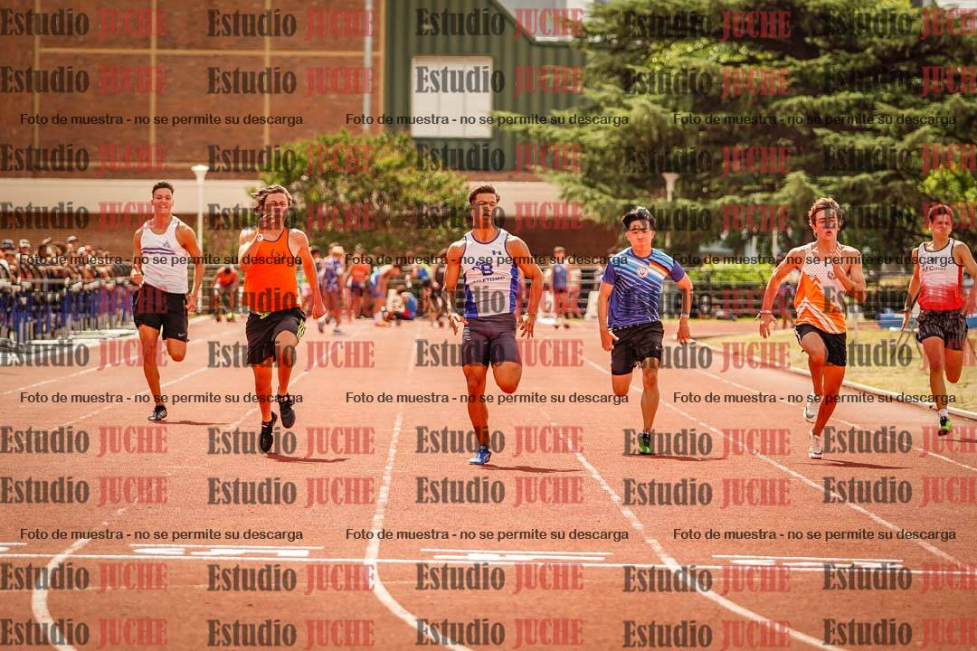 Fotos de los 100 m llanos de varones