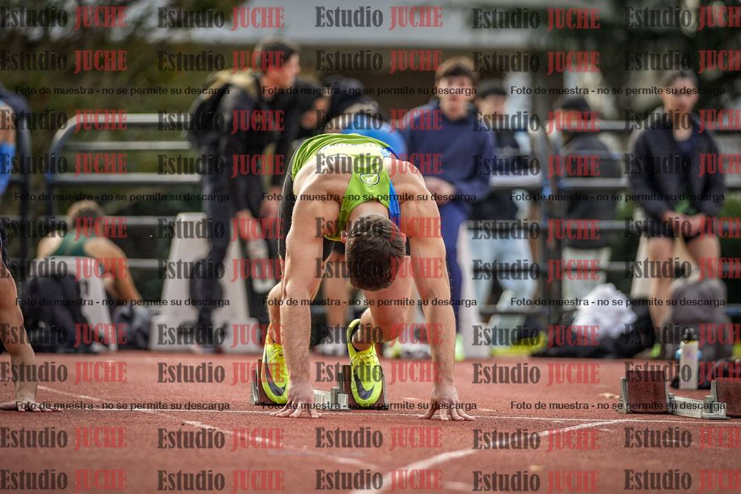 Fotos de los 100 m llanos de varones