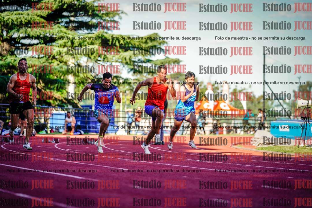 Fotos de los 100 m llanos de varones