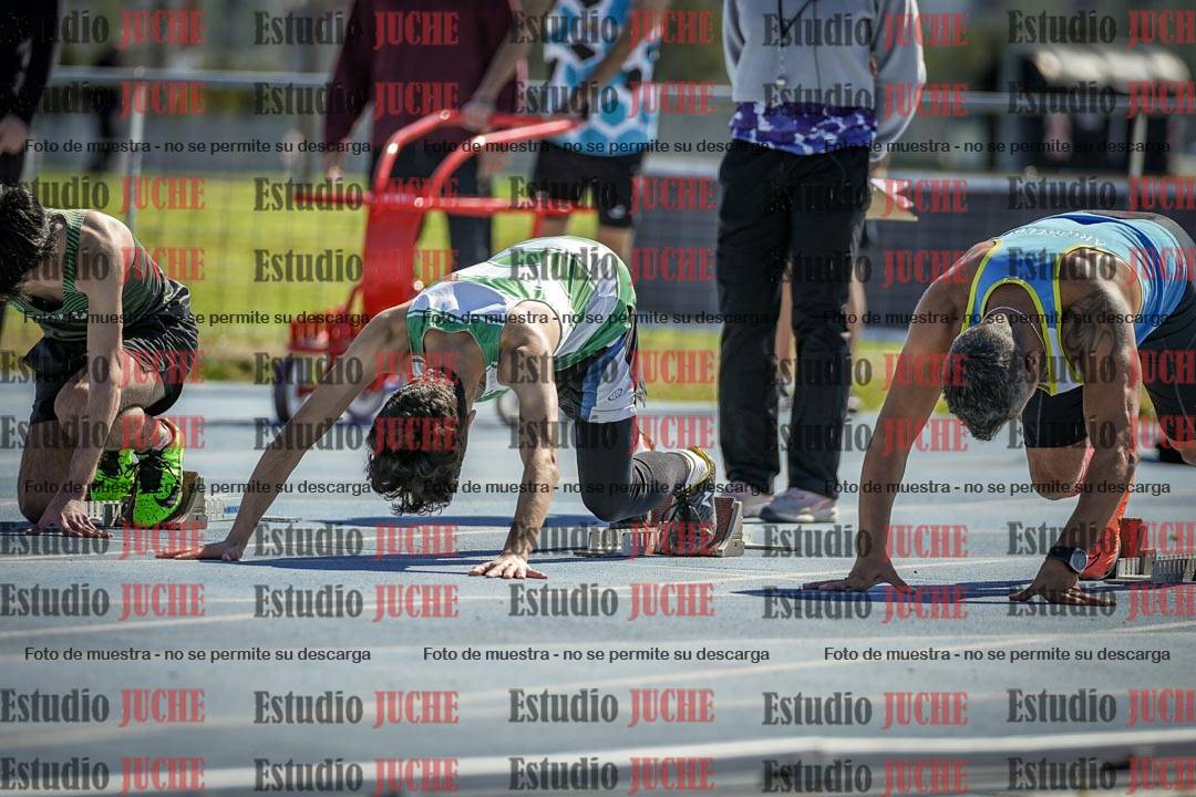 Fotos de los 100 m llanos de varones