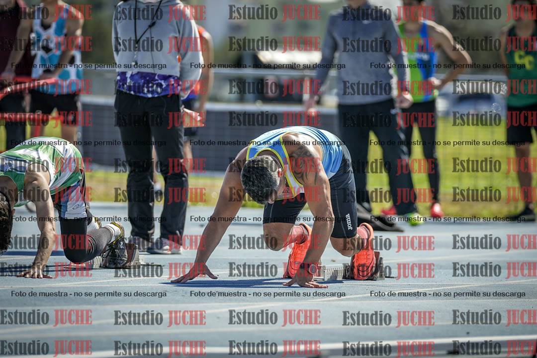 Fotos de los 100 m llanos de varones