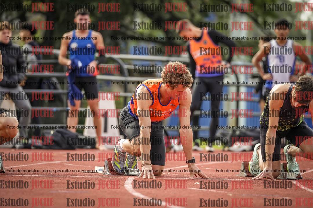 Fotos de los 100 m llanos de varones