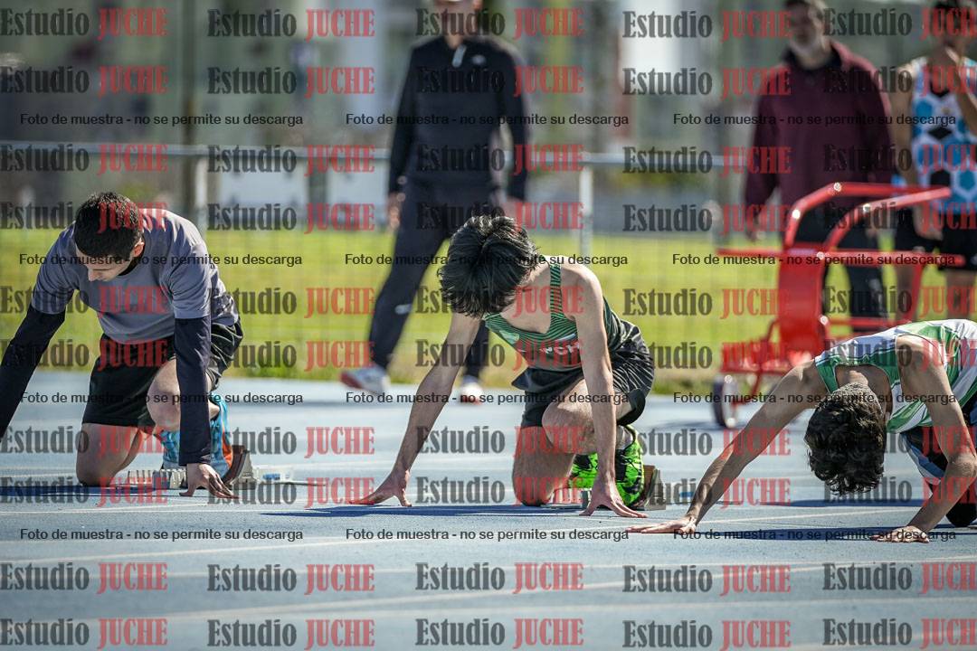 Fotos de los 100 m llanos de varones