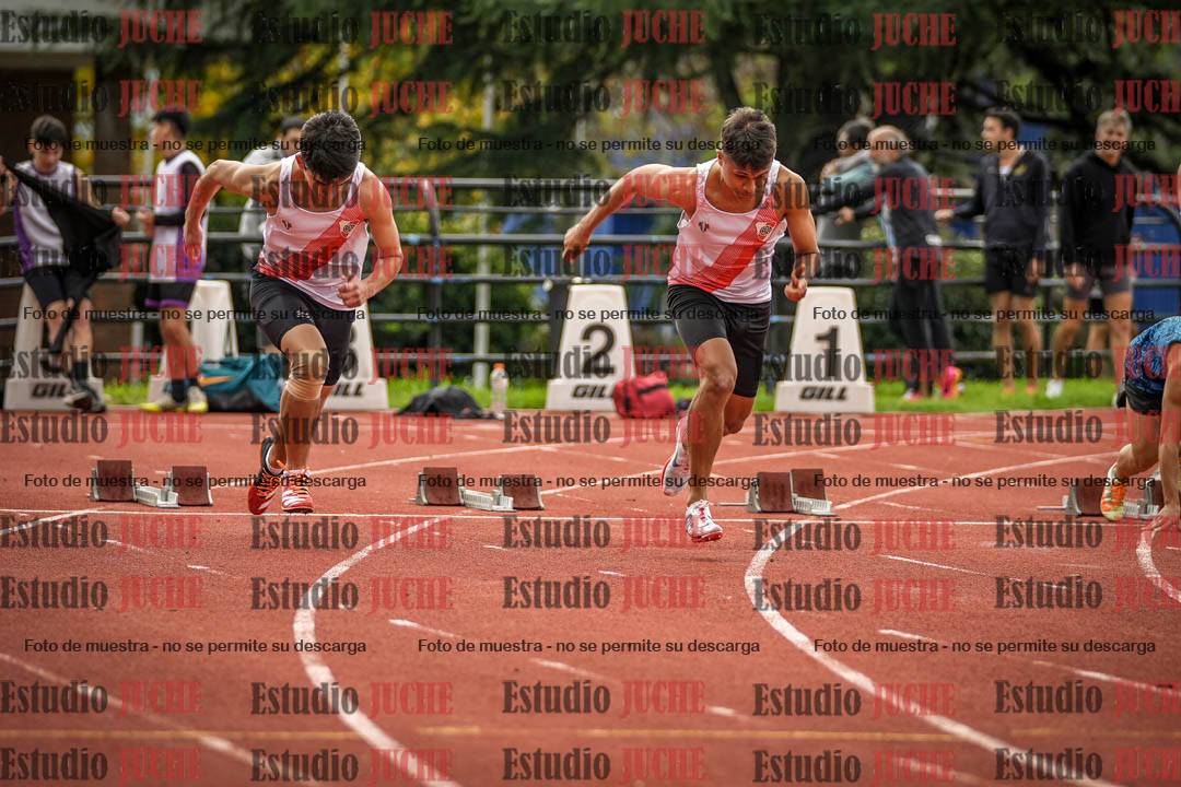 Fotos de los 100 m llanos de varones