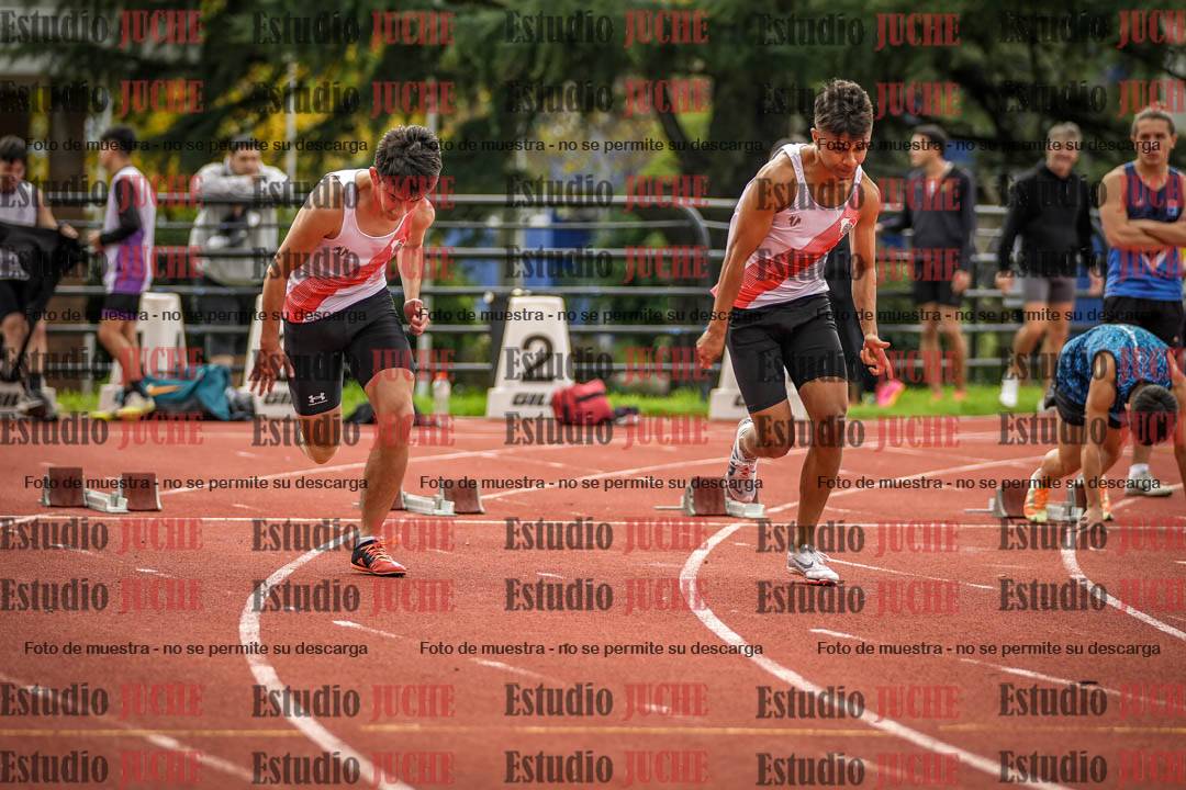Fotos de los 100 m llanos de varones