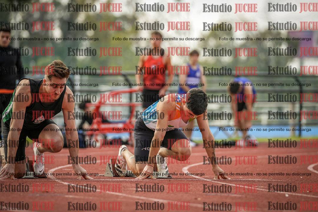 Fotos de los 100 m llanos de varones