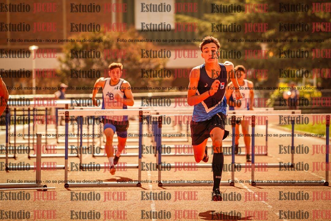 Fotos de los 110 m con vallas de varones