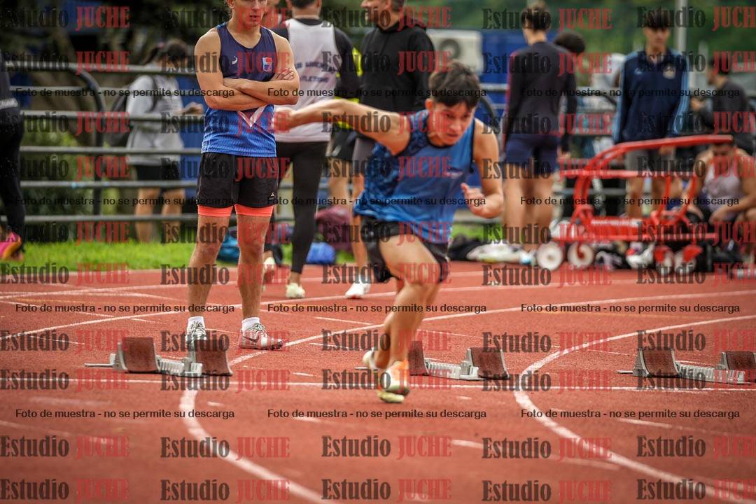 Fotos de los 100 m llanos de varones