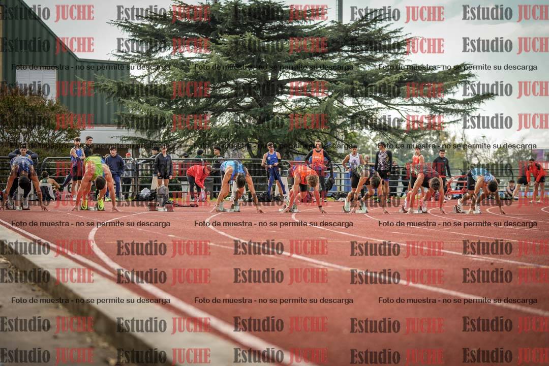 Fotos de los 100 m llanos de varones