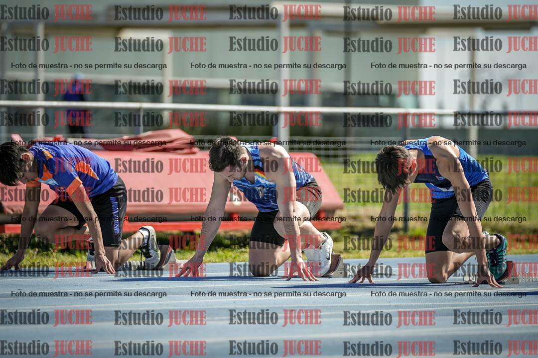 Fotos de los 100 m llanos de varones