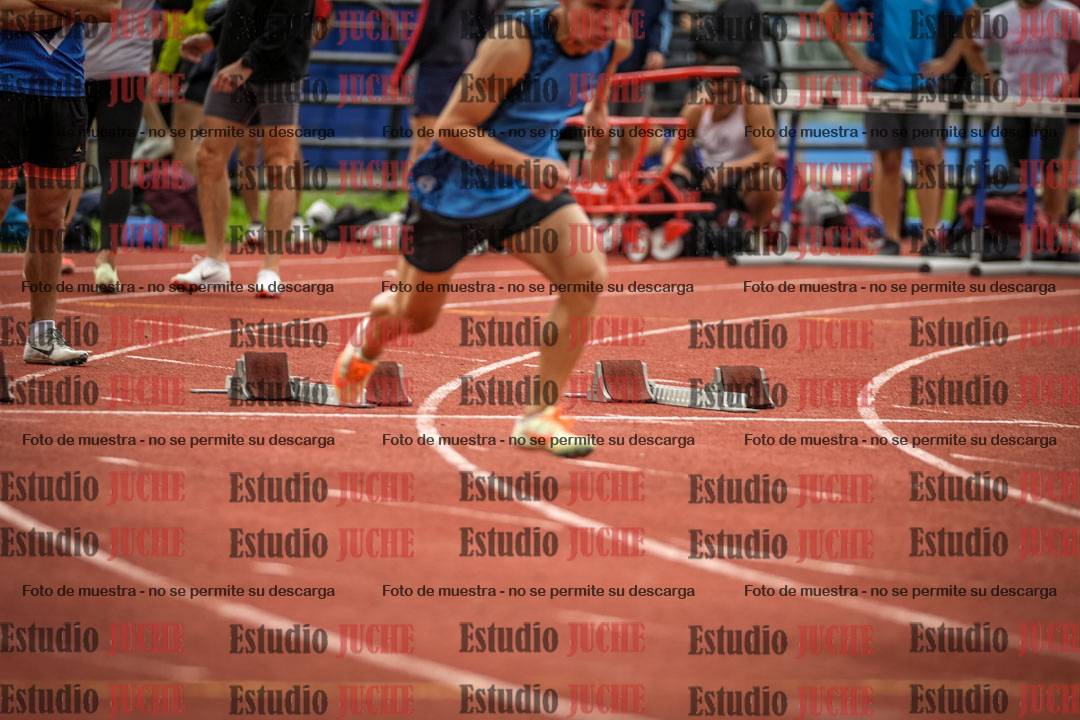 Fotos de los 100 m llanos de varones