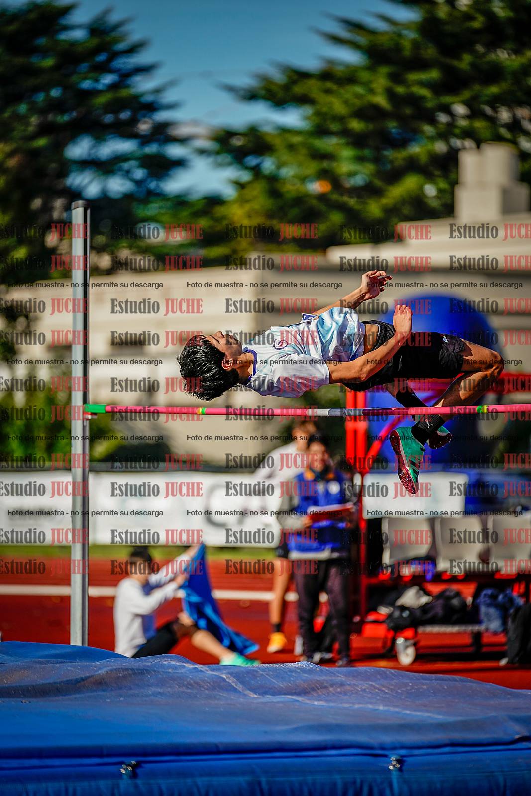 Fotos del salto en alto de varones