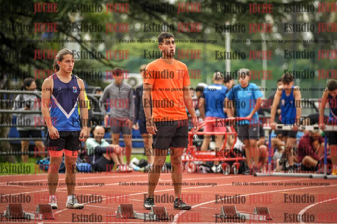 Fotos de los 100 m llanos de varones