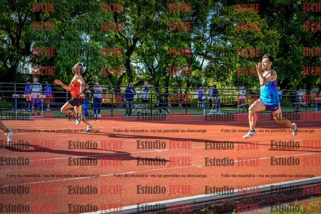 Fotos de los 100 m llanos de varones