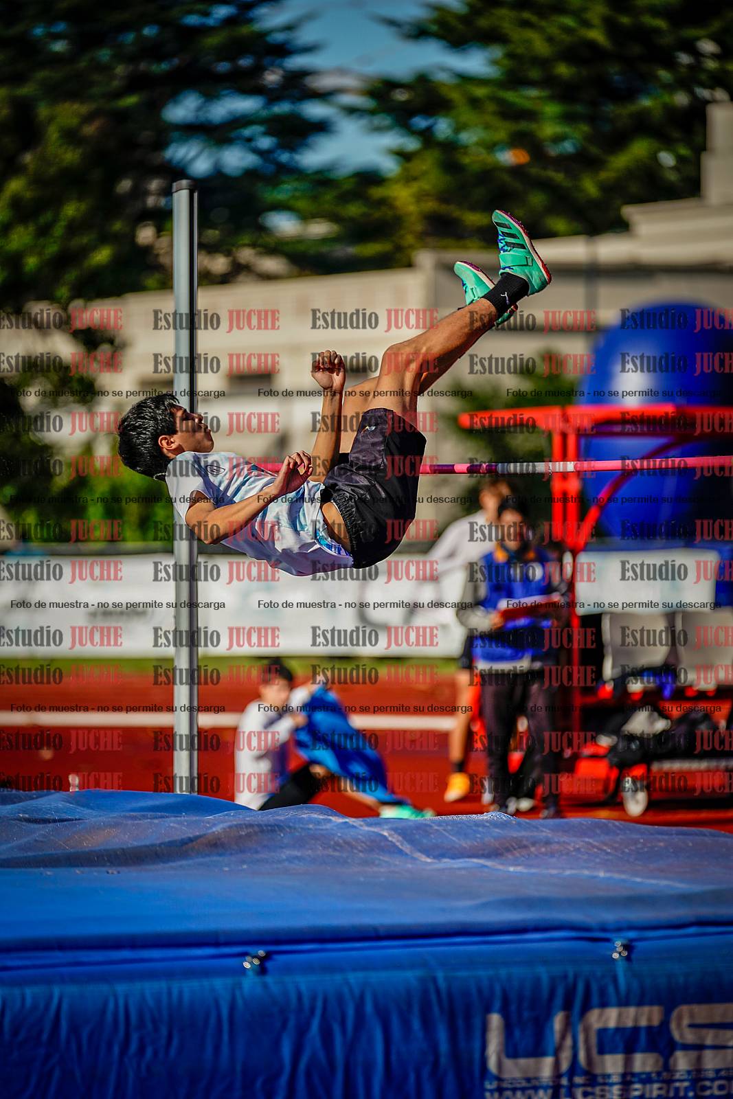 Fotos del salto en alto de varones
