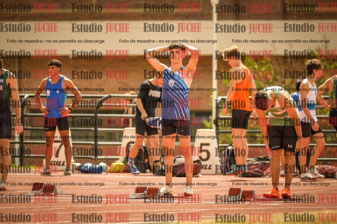 Fotos de los 100 m llanos de varones