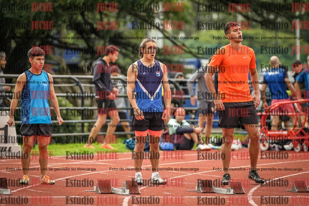Fotos de los 100 m llanos de varones